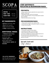 Load image into Gallery viewer, Bucatini & Mushroom Ragu Family Pasta Dinner