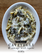 Load image into Gallery viewer, Interactive Virtual Cavatelli &amp; Sausage with Rapini Kit
