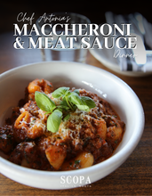 Load image into Gallery viewer, Maccheroni &amp; Meat Sauce Family Pasta Dinner
