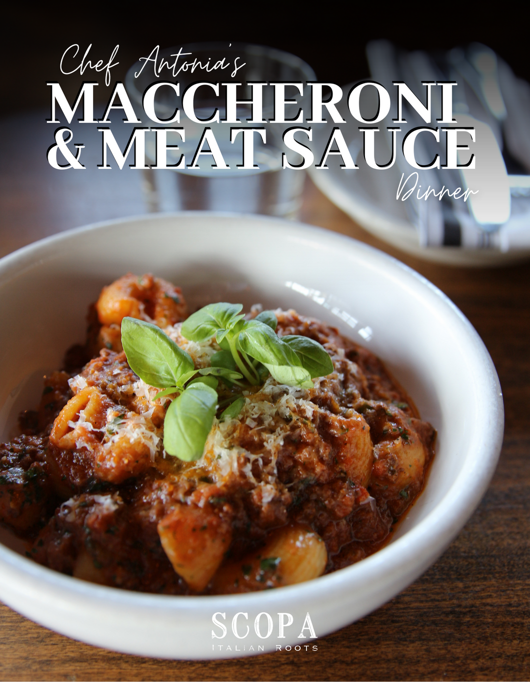 Maccheroni & Meat Sauce Family Pasta Dinner